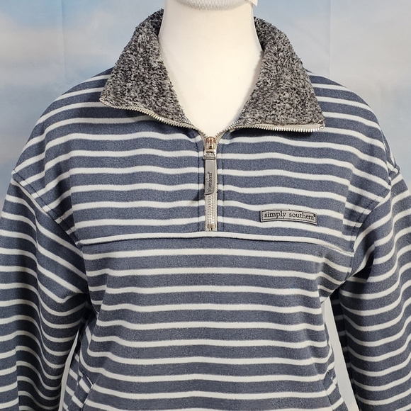 SIMPLY SOUTHERN | THE BOYFRIEND FLEECE LINED QUARTER ZIP SWEATSHIRT PULL… - Picture 8 of 16